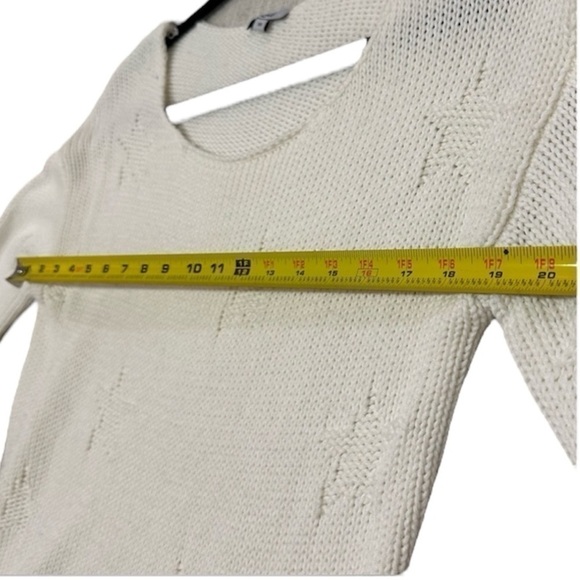 Rails Kalani White Stars Cotton Scoop Neck Long Sleeve Pullover Sweater Size XS - Picture 9 of 13